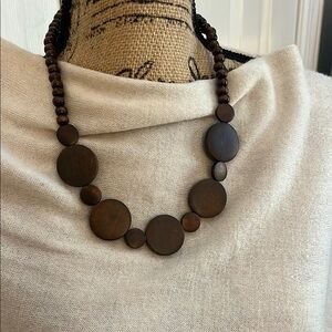 Classy Wooden Bead Necklace